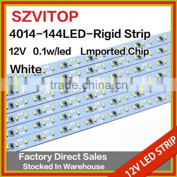 SV Dc 12V LED STRIP Super Bright 4014 144LEDs Rigid Strip white Imported chip Light Non-waterproof 12mm Width PCB 28.8W                        
                                                Quality Choice