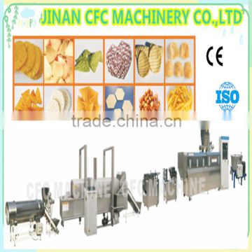 Crispy round rice chips extruder processing line
