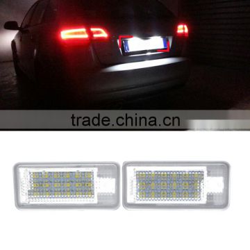 1 Pair Car 3W 12V 18LED Rear Tail License Plate Light Pure White Lamp For Audi A3 A4 S4 S6 A8 RS4 RS8 Q7                        
                                                Quality Choice