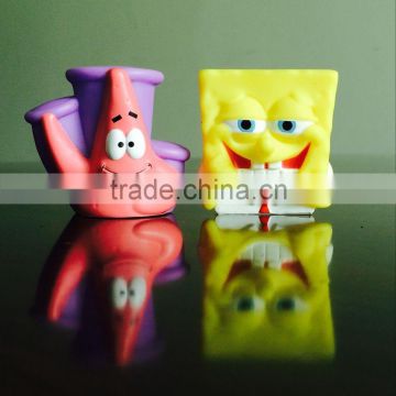 promotion gift 3D cartoon model Spongebob small cute vinly toy