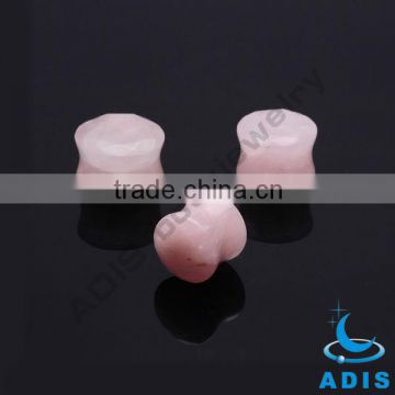 Natural stone earring studs expander piercings with warm color for girl