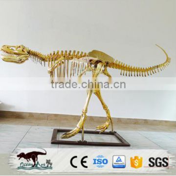 OA-SD-L82 Large Golden Dinosaur Skeleton Replica of T-rex Model