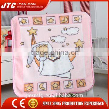 Factory direct supply royal plush 100% polyester raschel blanket in factory