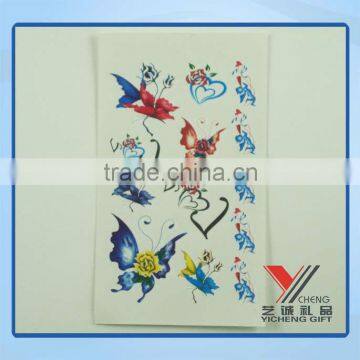 new style temporary tattoo sticker for gift/Cute cartoon water transfer tattoo sticker