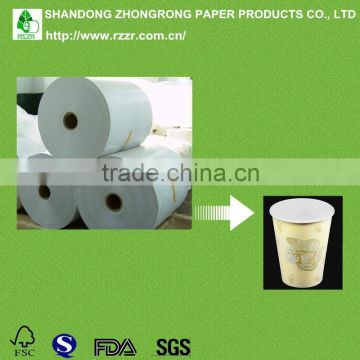 100% virgin wood pulp double side PE paper for cups