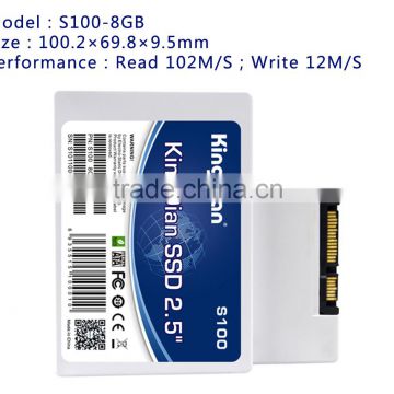 KingDian SSD Highest speed sata2 2.5inch SSD 8gb for PC