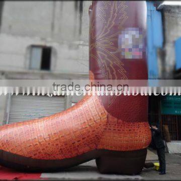 Big Inflatable Cowboy Boot Model for Advertising Decoration