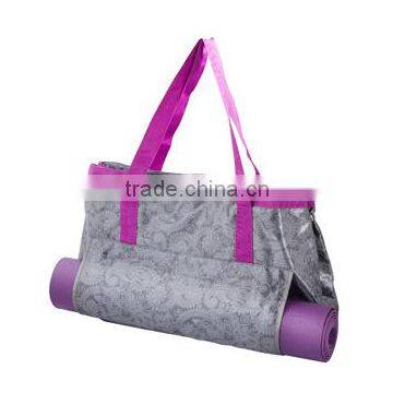 Lotus Flower Printed Deluxe Yoga Mat Tote