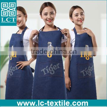 heat transfer printed promotional cotton denim aprons