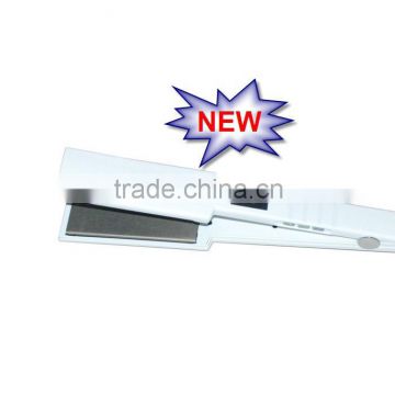 Salon use LCD temperature display hair straightener with mirror plate