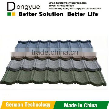 different types of roof tiles, stone coated metal roof tile for Nigeria