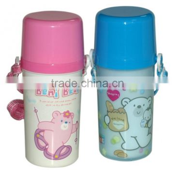Double wall water bottle with cup
