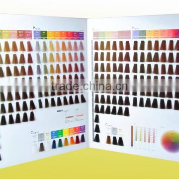 OEM Manufacturer Salon Professional Hair Dye Color Chart/Color Swatch Book