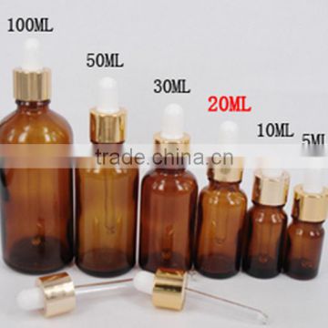 Custome 30ml Essential Oil Glass Bottle Amber 10ml Glass Dropper Bottle