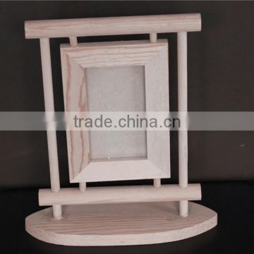 handmade unfinished unique pine wooden photo picture frame