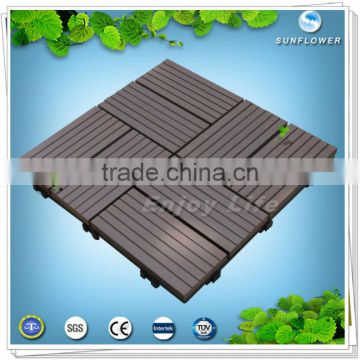 Zhejiang Anti-skid WPC DIY decking tiles