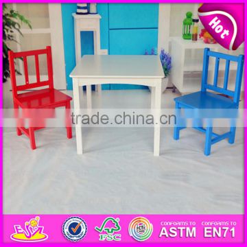 2015 New arrival kids table and chair set,Modern child study table and chair,Portable christmas wooden table and chairs WO8G144
