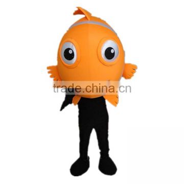 Festival advertising plush cartoon fish characters mascot costume