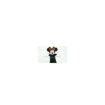 Cute Mickey Mouse Cell Phone iPhone 4 / 4S Silicone Cases Stand Holder