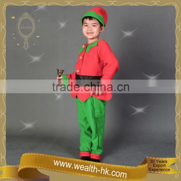 Christmas Elf costume set w/Hat kids party dresses