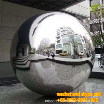 Customized Artwork  Stainless Steel Concave Mirror Sculpture For Decoration