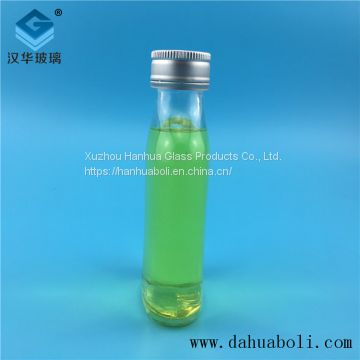 Hot selling 100ml rectangular glass small wine bottle manufacturer of high-grade craft glass wine bottle
