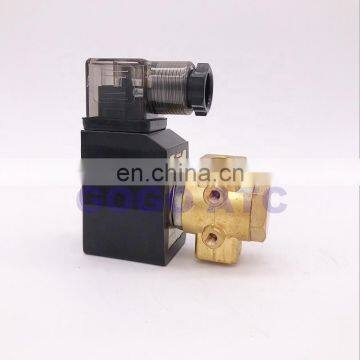 GOGO 90bar 2 way Brass water high pressure solenoid valve normally open 1/8" BSP 12V DC Orifice 1mm PG-01K NO with plug type