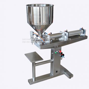 Semi automatic vertical liquid and cream filling machine