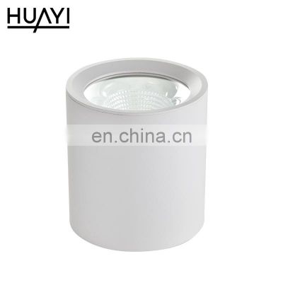 HUAYI New Design Aluminum Cob 12w 18w 25w 30w 40w 50w Indoor Museum Living Room Surfaced Mounted Led Spotlight