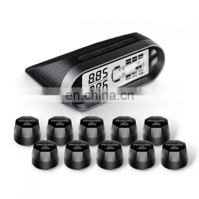 Promata Monitor 10 external sensors high quality TPMS  for Truck and Bus tyre alarm