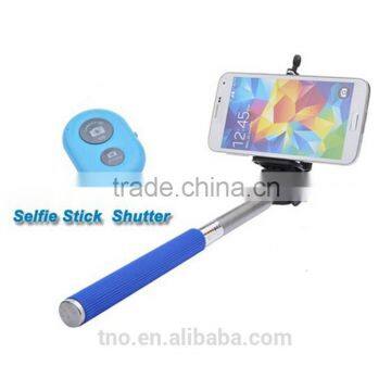 Custom selfie stick with bluetooth shutter button wireless monopod foldable selfie stick