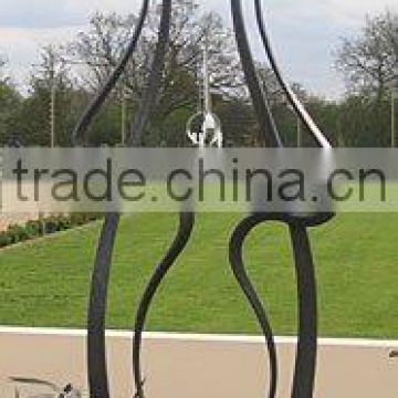 outdoor stainless steel statue