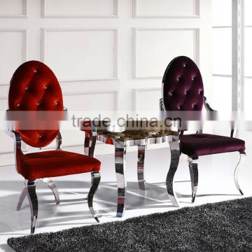 5 star violet luxury hotel chair