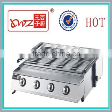 Four burners portable BBQ grill