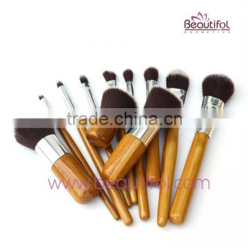 Wholesale Cute Makeup Brush Set OEM, Bristle and wood, cosmetics make up brushes kit