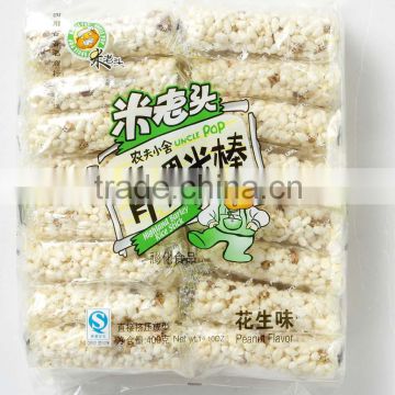 Chinese snack 400g rice cracker with highland barley (peanut flavor)