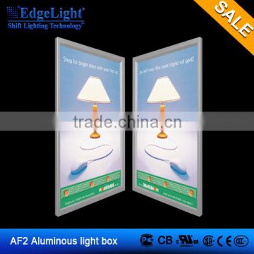 The size can be customized AF2 single-sided aluminous frame slim light box