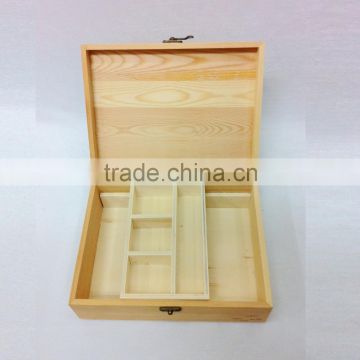 high quality wooden layered photo frame box with compartments wholesale pine