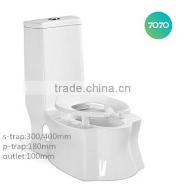 Chaozhou Ceramic Washdown S-trap P-trap One Piece Toilet China T833