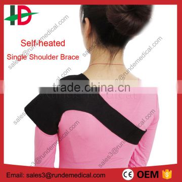Black Double Shoulder Support, Neoprene Protector Wrap Brace