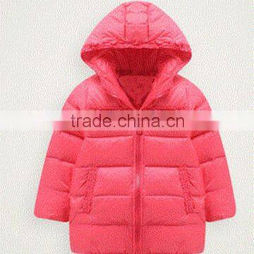 2015 Winter Baby girls hooded down jacket