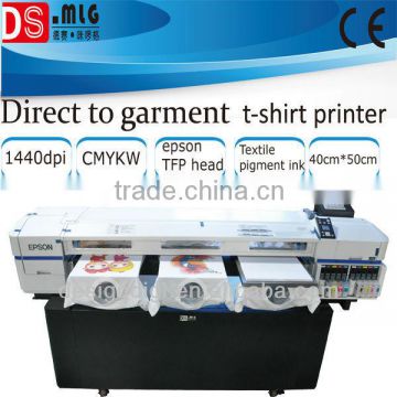 Multi-functional spray inks to material with T-shirt printing machine