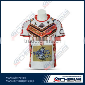 All New Custom 100 % Polyester Rugby Team Shirt