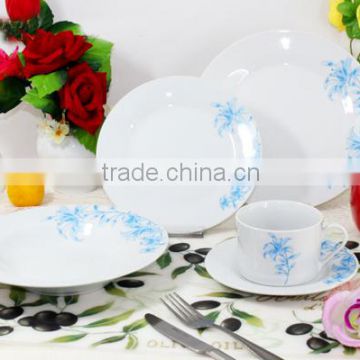 White porcelain dinnerware sets for tableware daily use or gifts