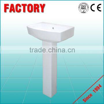 High Quality Ceramic Modern Bathroom Ceramic Sanitary Ware Vanity Pedestal Basin and Two Piece Toilet Bathroom Set