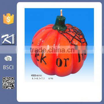 Cute pumpkin shape halloween candle wax decoration for Halloween