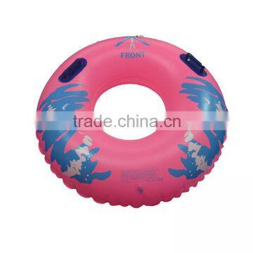custom pink design inflatable large tube/inflatable pvc snow tube