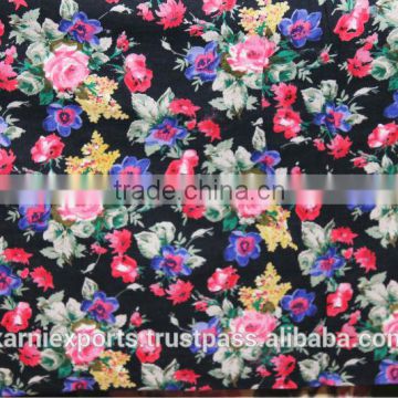 Floral Print cotton fabric, Attractive Floral printed cotton fabric