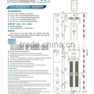 Automatic vehicle safety performance test line / full function test line
