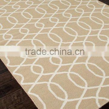 Curve like water wave nice pattern beige color handtufted carpet